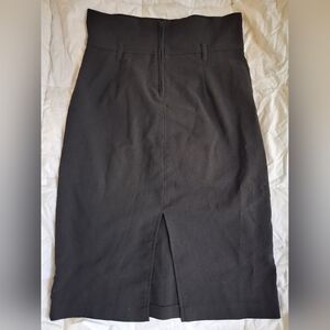 Vintage Spring Street Black Pencil Skirt
